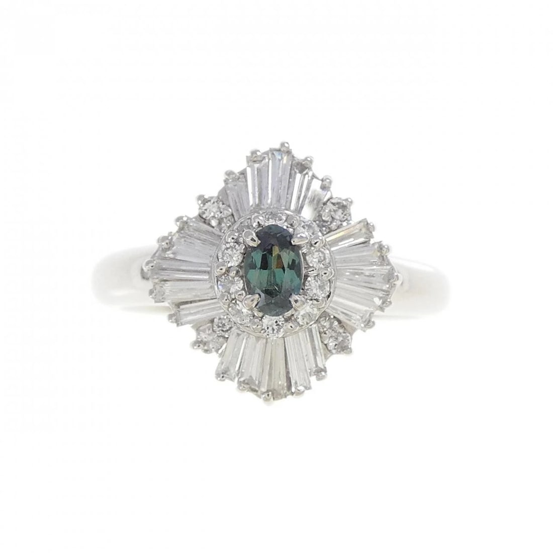 PT900 ALEXANDRITE RING - 2