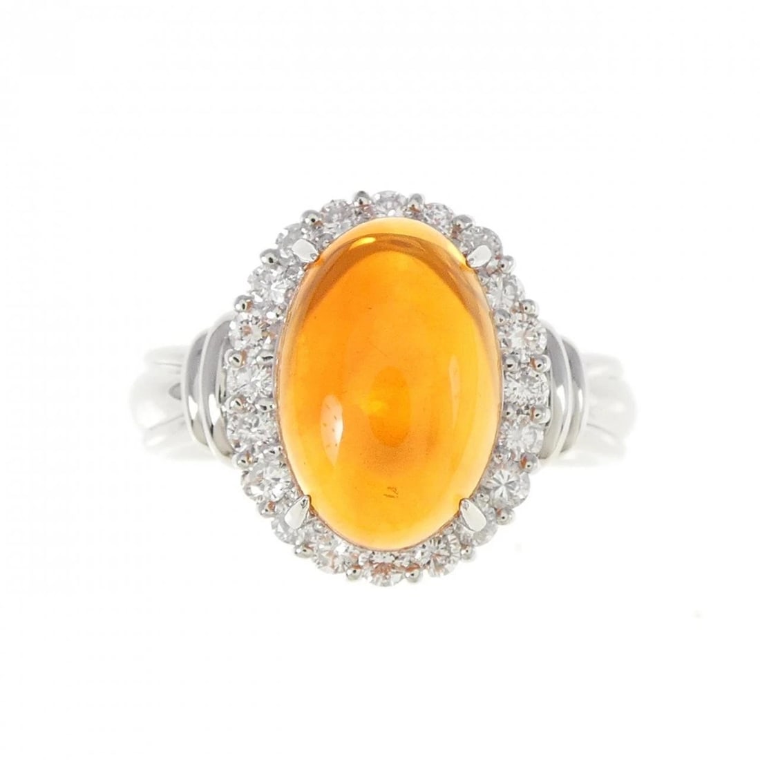 PT950 OPAL RING - 2