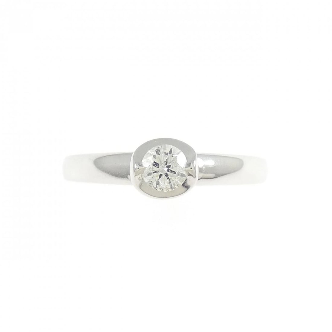 K18WG DIAMOND RING - 2