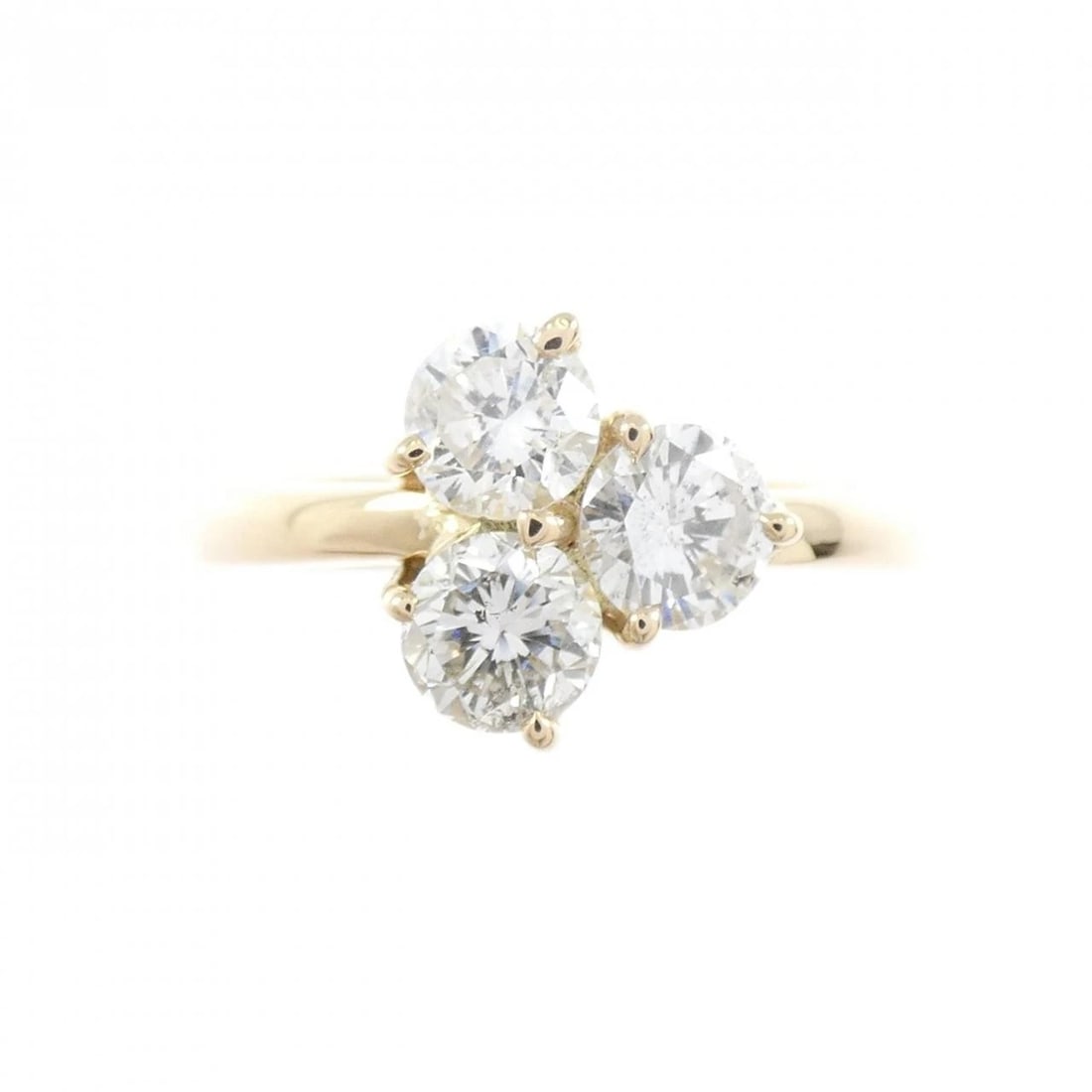 K18YG DIAMOND RING - 2