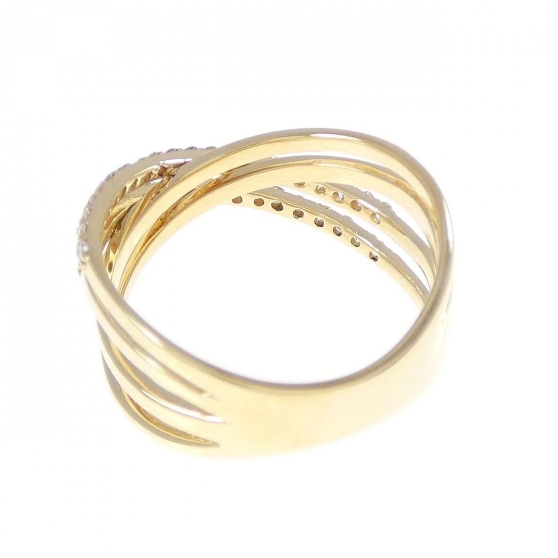 K18YG DIAMOND RING - 3