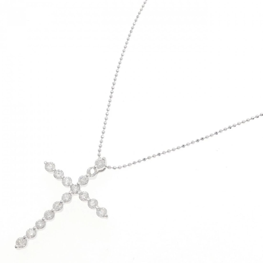 K18WG DIAMOND NECKLACE - 2