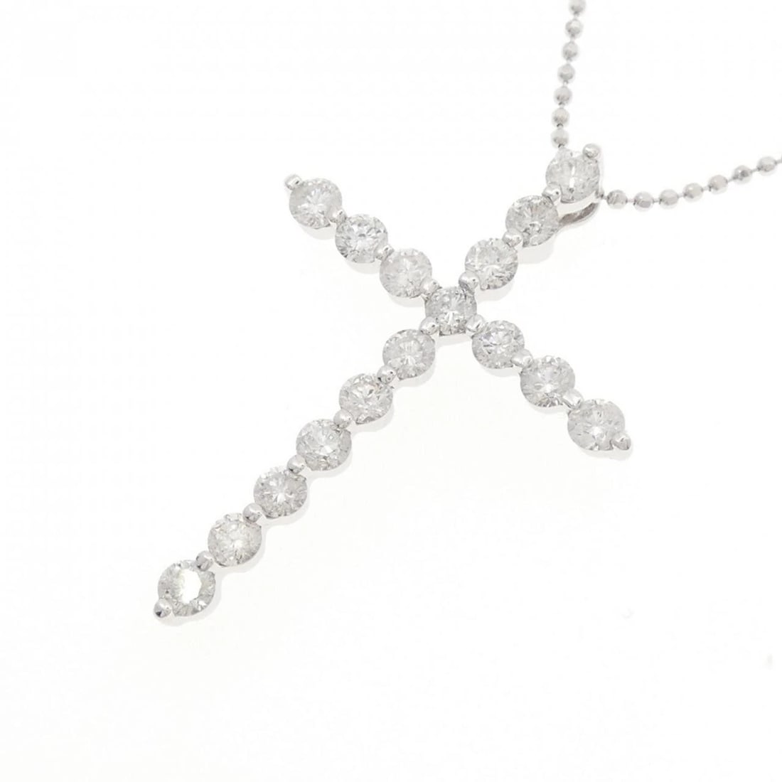K18WG DIAMOND NECKLACE - 3