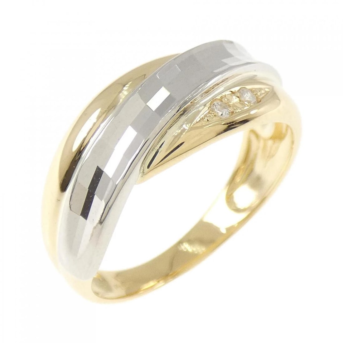 K18YG/PT900 DIAMOND RING: K18YG/PT900 diamond ring Brand: Unbranded Type/Style: Diamond Ring Material: 18k yellow gold / Platinum 900, Main Stone Natural Color: Yellow gold / Silver Size: US 6 1/4 Accessories: None