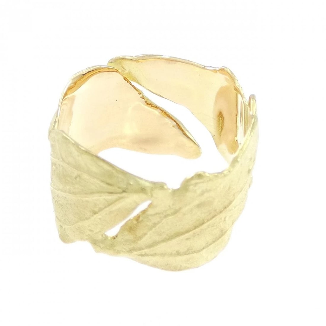 K18YG LEAF RING - 3