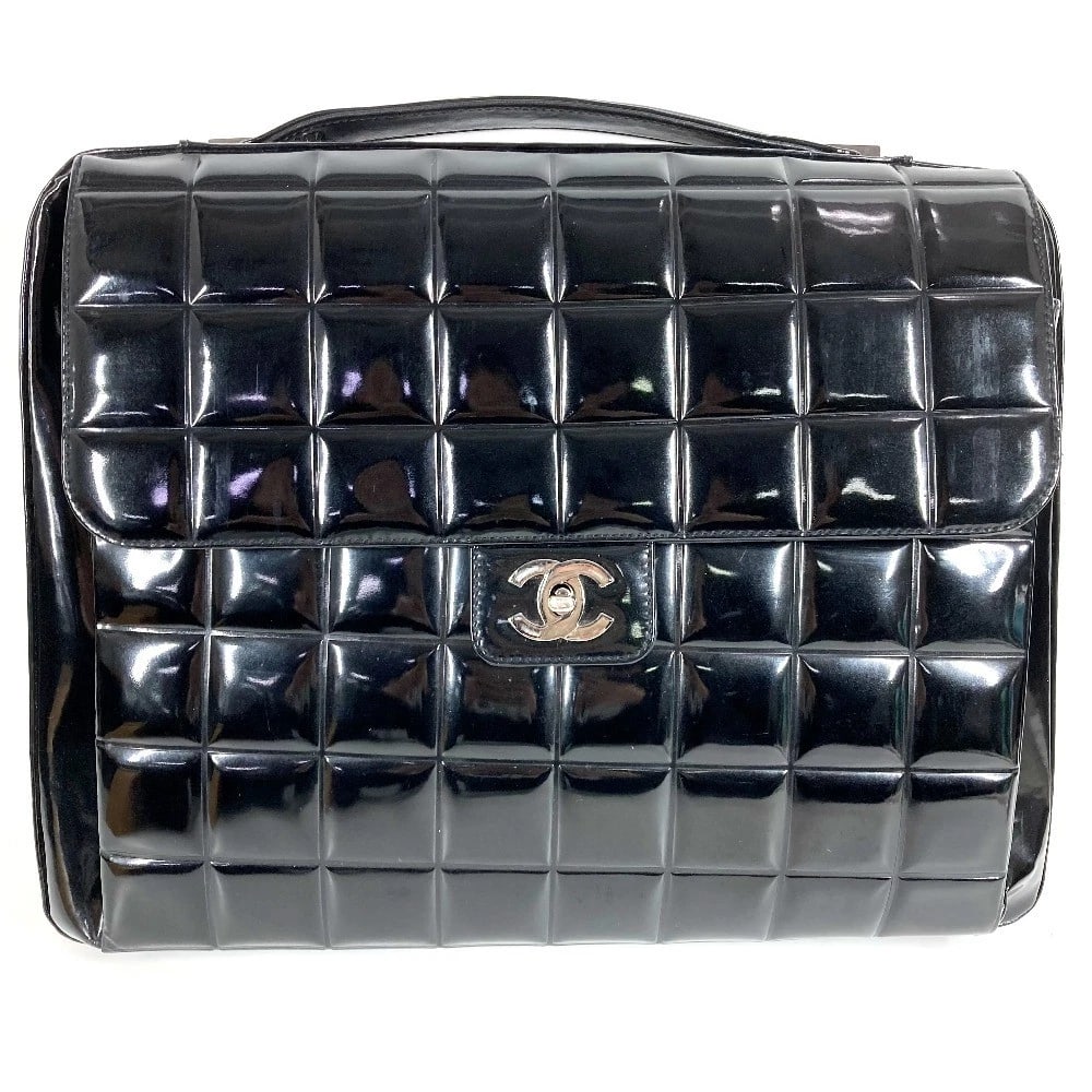 CHANEL BEACH BAG HAND BAG DOCUMENT BAG BRIEFCASE BUSINESS BAG: CHANEL beach bag Hand Bag Document Bag Briefcase Business bag Brand: CHANEL Type/Style: Business bag Material: enamel Color: BlackxSilverHardware Size: W14.2?H11.0?D1.6inch / W36cm?H28cm?D4cm Acce