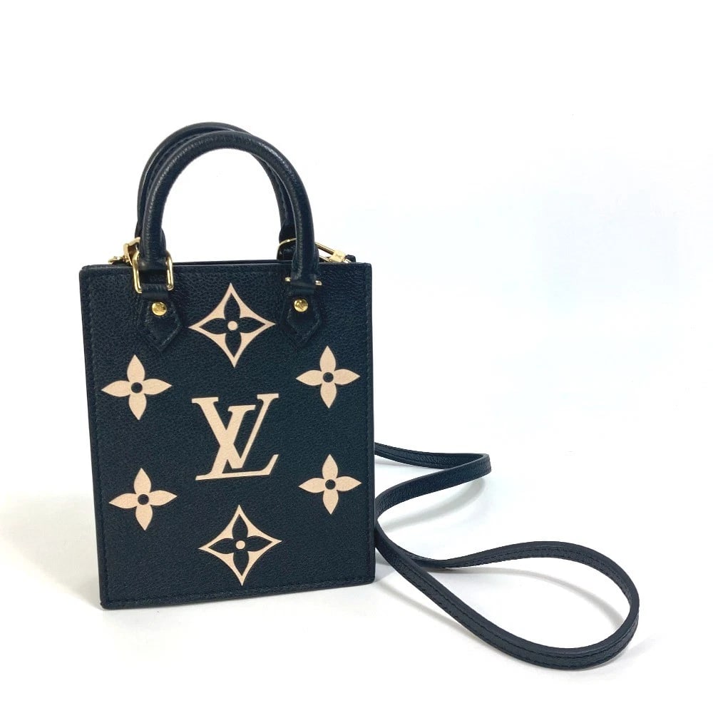 LOUIS VUITTON MONOGRAMEMPREINTE 2WAY HAND BAG: LOUIS VUITTON MonogramEmpreinte 2WAY Hand Bag Brand: LOUIS VUITTON Type/Style: Shoulder Bag Material: MonogramEmpreinteLeather Color: Black Size: W5.5?H6.7?D2.0inch / W14cm?H17cm?D5cm Accessories: