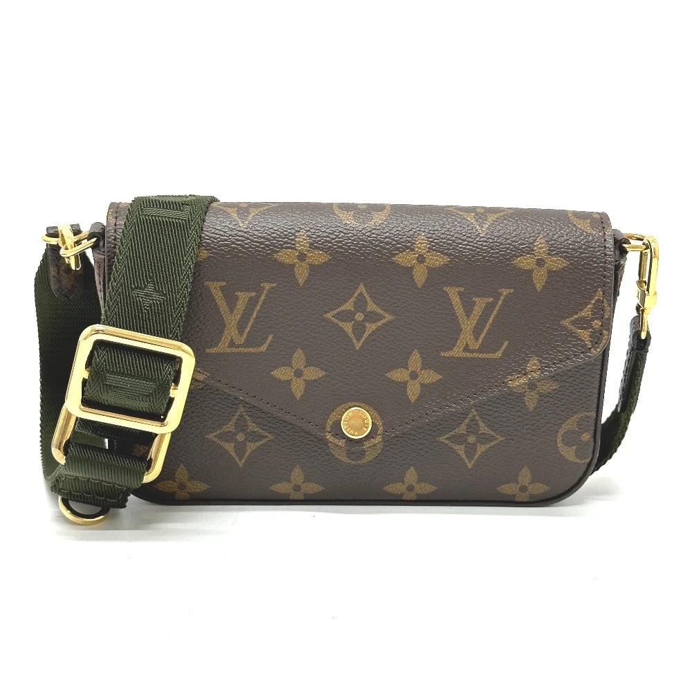 LOUIS VUITTON MONOGRAM MULTI-POCHETTE-FELICIE POUCH SHOULDER BAG: LOUIS VUITTON Monogram Multi-Pochette-Felicie pouch Shoulder Bag Brand: LOUIS VUITTON Type/Style: Shoulder Bag Material: MonogramCanvas Color: BrownxGoldHardware Size: W6.7?H3.5?D1.4inch / W17cm?H9cm?