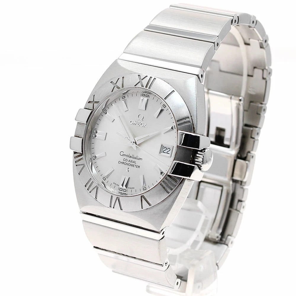 OMEGA CONSTELLATION DOUBLE EAGLE AUTOMATIC SILVER DIAL WATCH - 2
