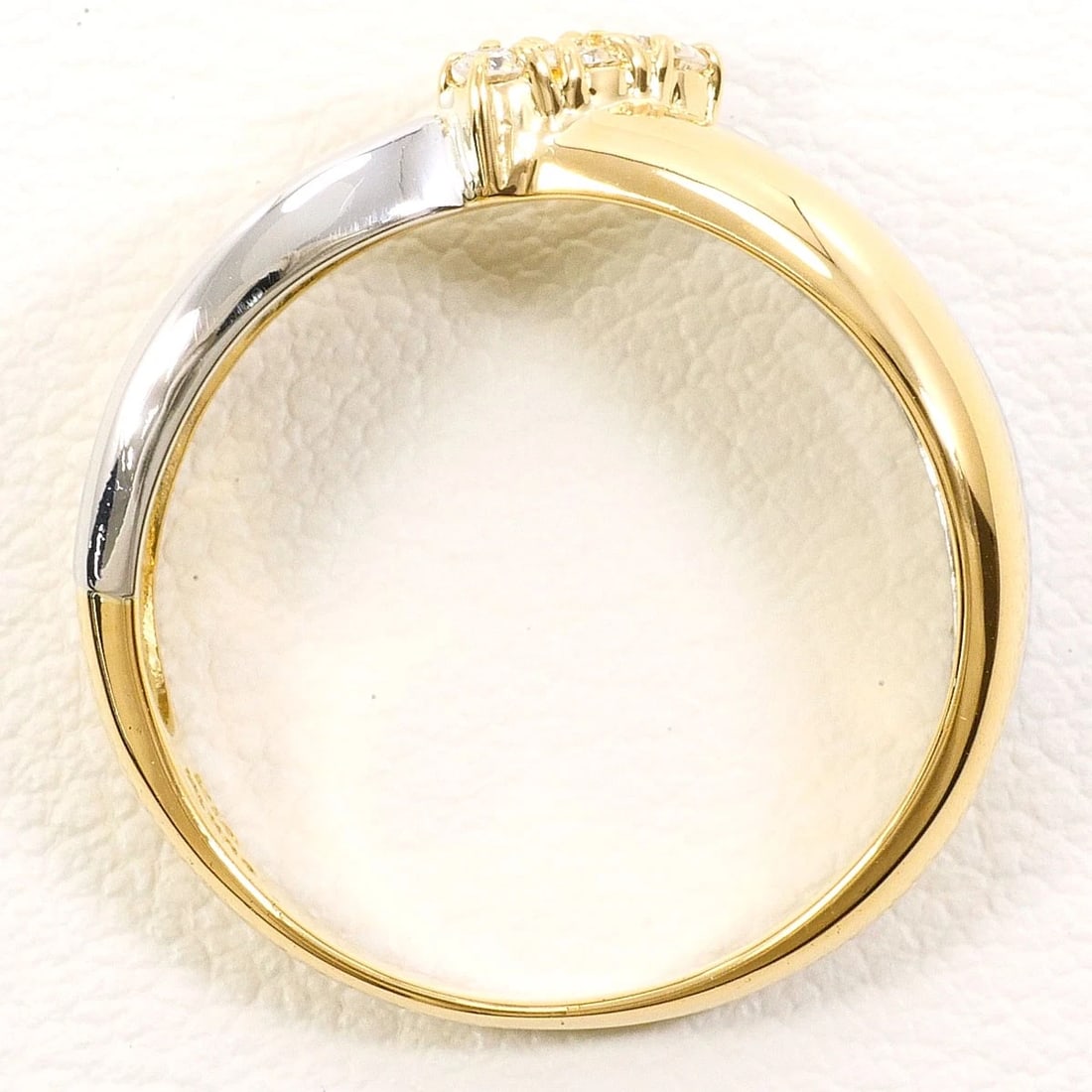 PT900 PLATINUM K18 RING DIAMOND - 2