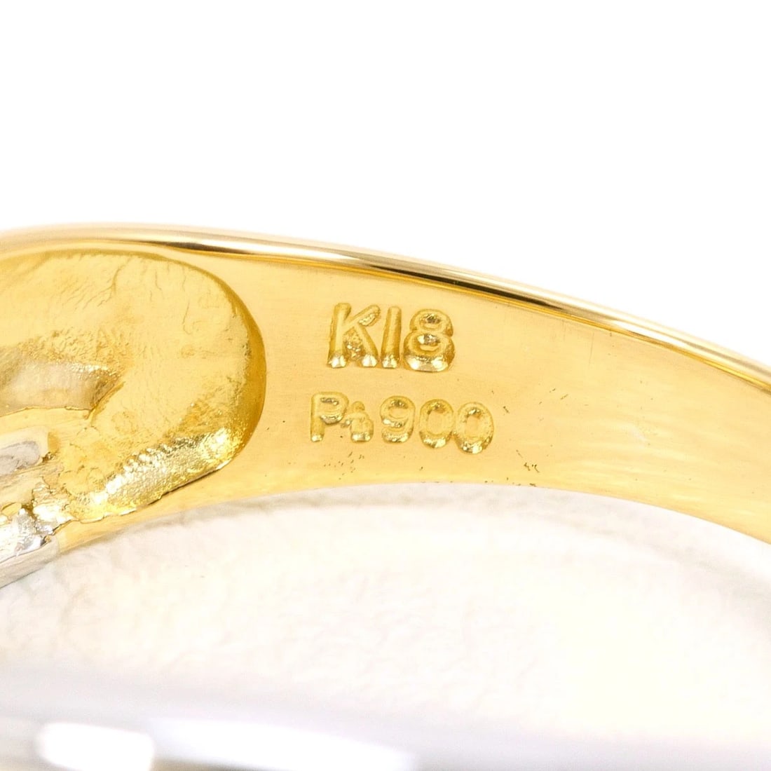 PT900 PLATINUM K18 RING DIAMOND - 4