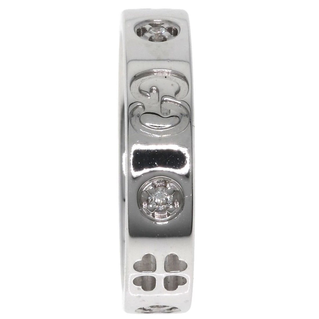 GUCCI ICON AMOR FOREVER DIAMOND RING K18 WHITE GOLD: GUCCI Icon Amor Forever Diamond Ring K18 White Gold Brand: GUCCI Type/Style: Ring Material: K18 White Gold, Main Stone NATURAL Color: Silver Size: 3.75 (US) Accessories: None Accessories N