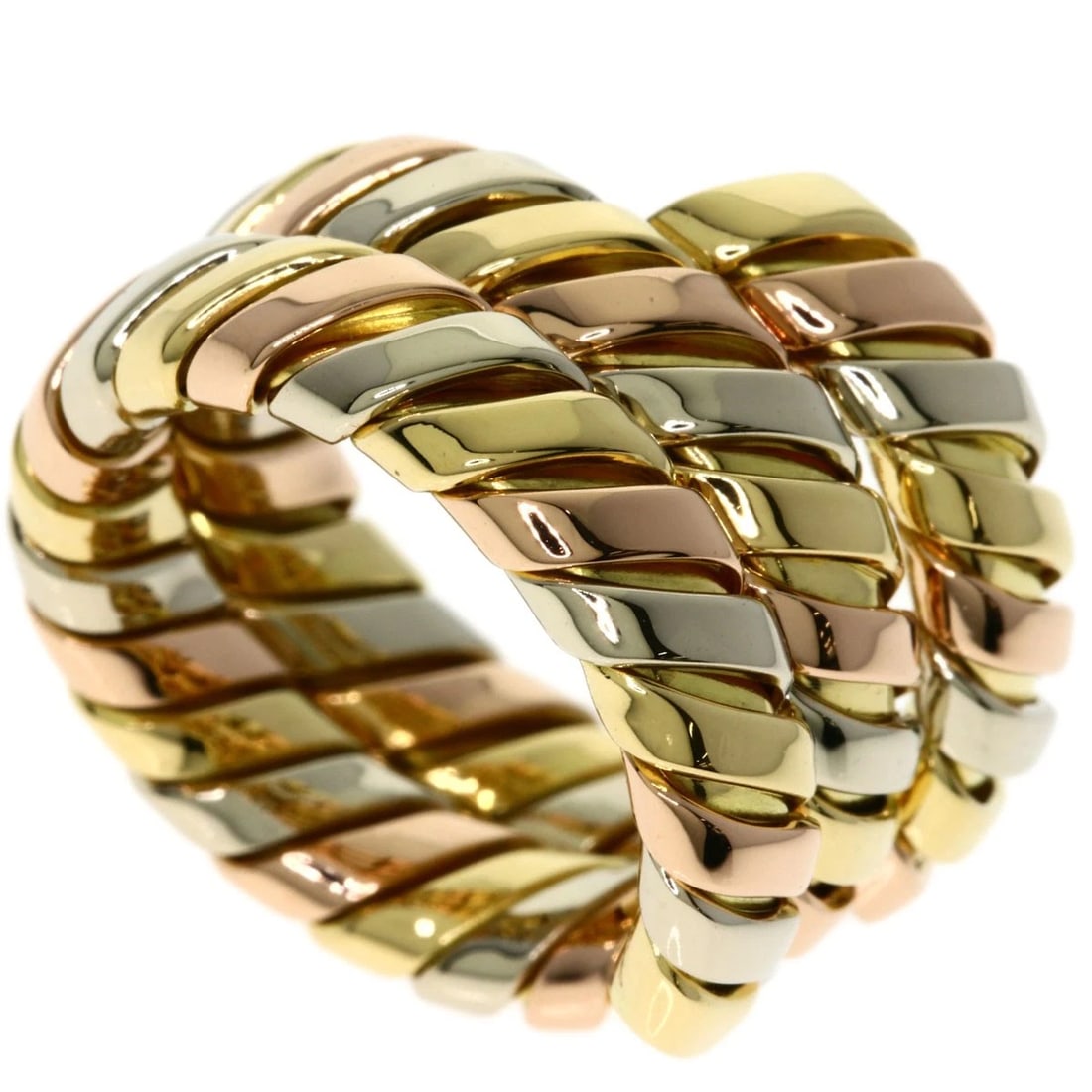 BVLGARI TUBOGAS RING K18 YELLOW GOLD 18K PINK GOLD: BVLGARI Tubogas Ring K18 Yellow Gold 18K Pink Gold Brand: BVLGARI Type/Style: Ring Material: K18 Yellow Gold /k18PG, Color: Gold Size: 6.25 (US) Accessories: None Accessories Notice: When
