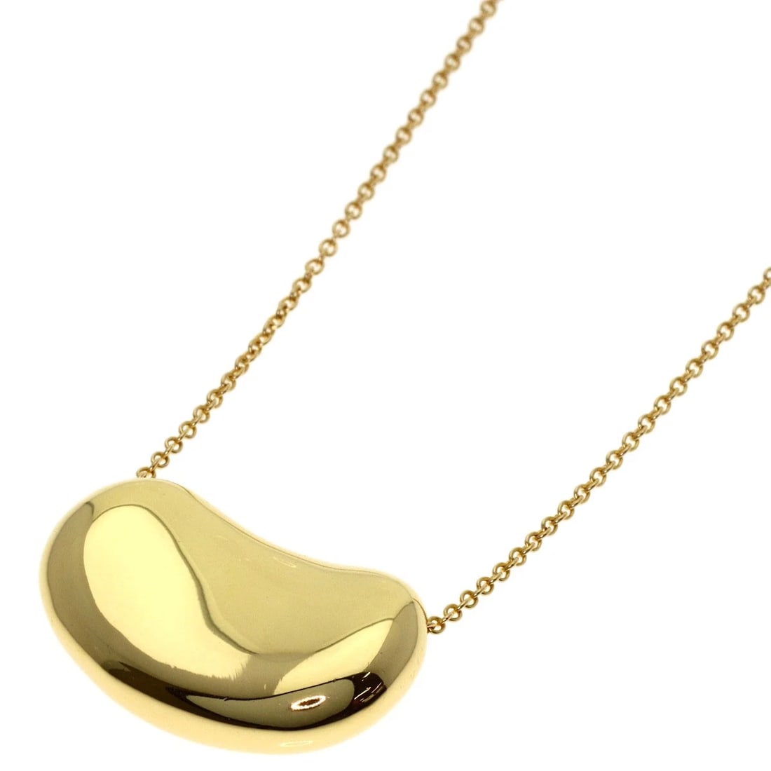 TIFFANY&CO. BEAN NECKLACE K18 YELLOW GOLD (1 of 3)