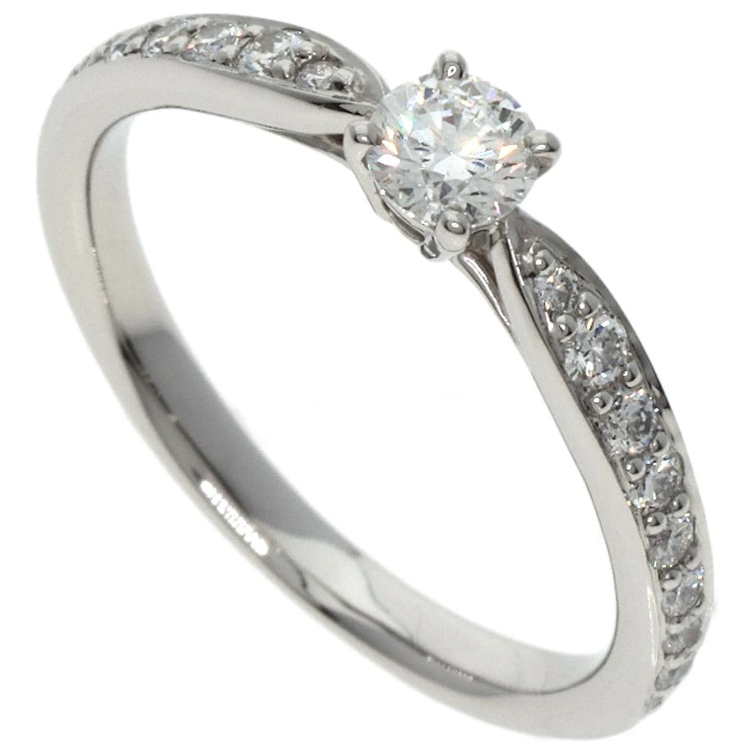 TIFFANY&CO. HARMONY DIAMOND RING PLATINUM PT950: TIFFANY&Co. Harmony Diamond Ring Platinum PT950 Brand: TIFFANY&Co. Type/Style: Ring Material: Platinum PT950, Main Stone NATURAL Color: Silver Size: 4.5 (US) Accessories: None Accessories