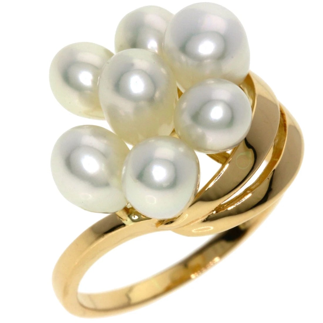 TASAKI PEARL RING K18 YELLOW GOLD: TASAKI Pearl Ring K18 Yellow Gold Brand: TASAKI Type/Style: Ring Material: K18 Yellow Gold, Main Stone Pearl Color: Gold Size: 4.5 (US) Accessories: None Accessories Notice: When purchasin