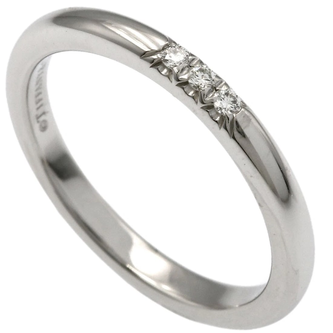 TIFFANY&CO. FOREVER DIAMOND RING PLATINUM PT950: TIFFANY&Co. Forever Diamond Ring Platinum PT950 Brand: TIFFANY&Co. Type/Style: Ring Material: Platinum PT950, Main Stone NATURAL Color: Silver Size: 3.5 (US) Accessories: None Accessories