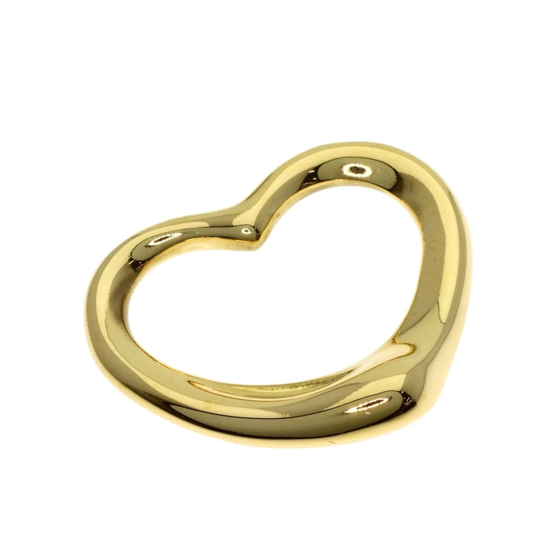 TIFFANY&CO. OPEN HEART PENDANT TOP K18 YELLOW GOLD: TIFFANY&Co. Open heart Pendant top K18 Yellow Gold Brand: TIFFANY&Co. Type/Style: Pendant top Material: K18 Yellow Gold, Color: Gold Size:Top Size:0.7inch/18.4?22.2?3.9mm Finished new Accessories