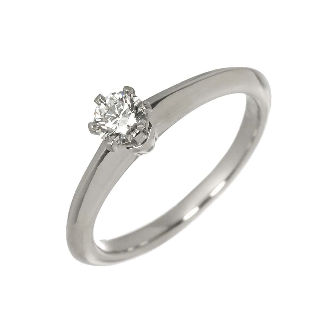 TIFFANY CO. DIAMOND RING PT: TIFFANY Co. Diamond Ring Pt Brand: TIFFANY Co. Type/Style: Ring Material: PT950, Main Stone Natural Color: Platinum Size: 4.75-5(US) Accessories: None Accessories Notice: When purchasing p