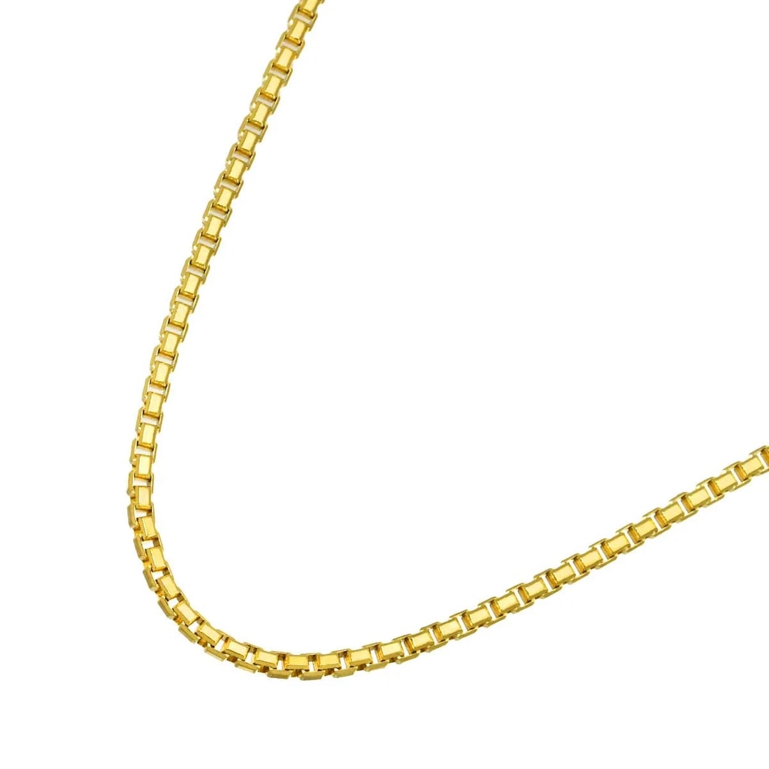 VENETIAN NECKLACE YELLOW GOLD 750: Venetian Necklace Yellow Gold 750 Brand: Unbranded Type/Style: Necklace Material: 750 Yellow Gold, Color: Gold Size: internal circumference of the chain:17.1inch-15.2inch Chain width:1.5mm