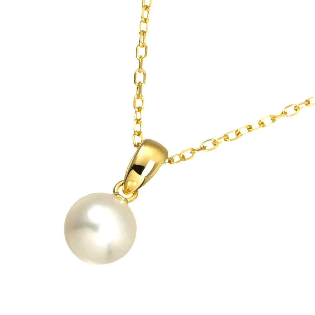 MIKIMOTO AKOYA PEARL NECKLACE YG 750: MIKIMOTO Akoya Pearl Necklace YG 750 Brand: MIKIMOTO Type/Style: Necklace Material: 750 Yellow Gold, Color: Yellow Gold Size: internal circumference of the chain: 15.7inch Top Charm(max):W 7.1 X H14.6
