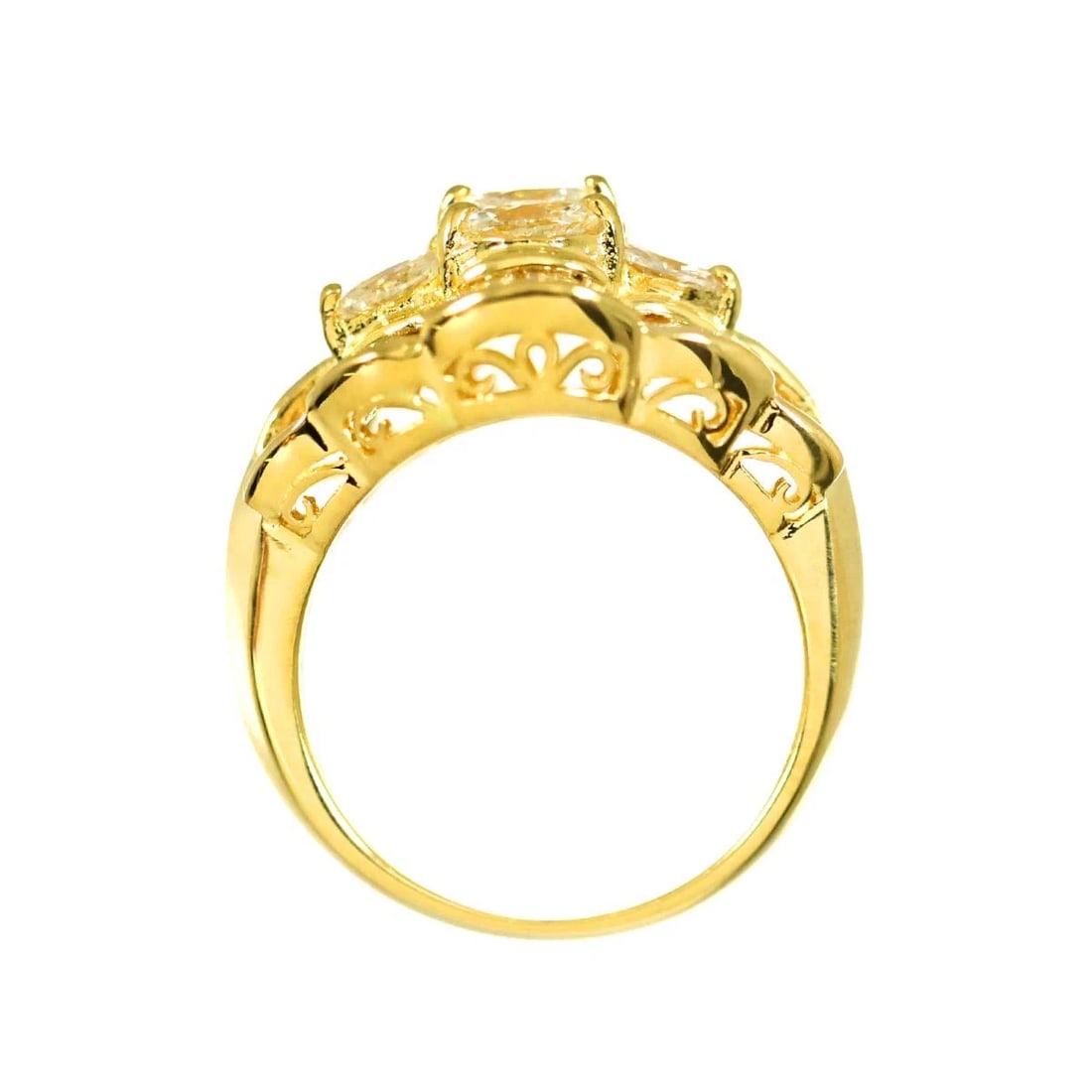 DIAMOND RING YELLOW GOLD 750: Diamond Ring Yellow Gold 750 Brand: Unbranded Type/Style: Ring Material: 750 Yellow Gold, Main Stone Natural Color: Yellow Gold Size: 6-6.25(US) Accessories: None Accessories Notice: When