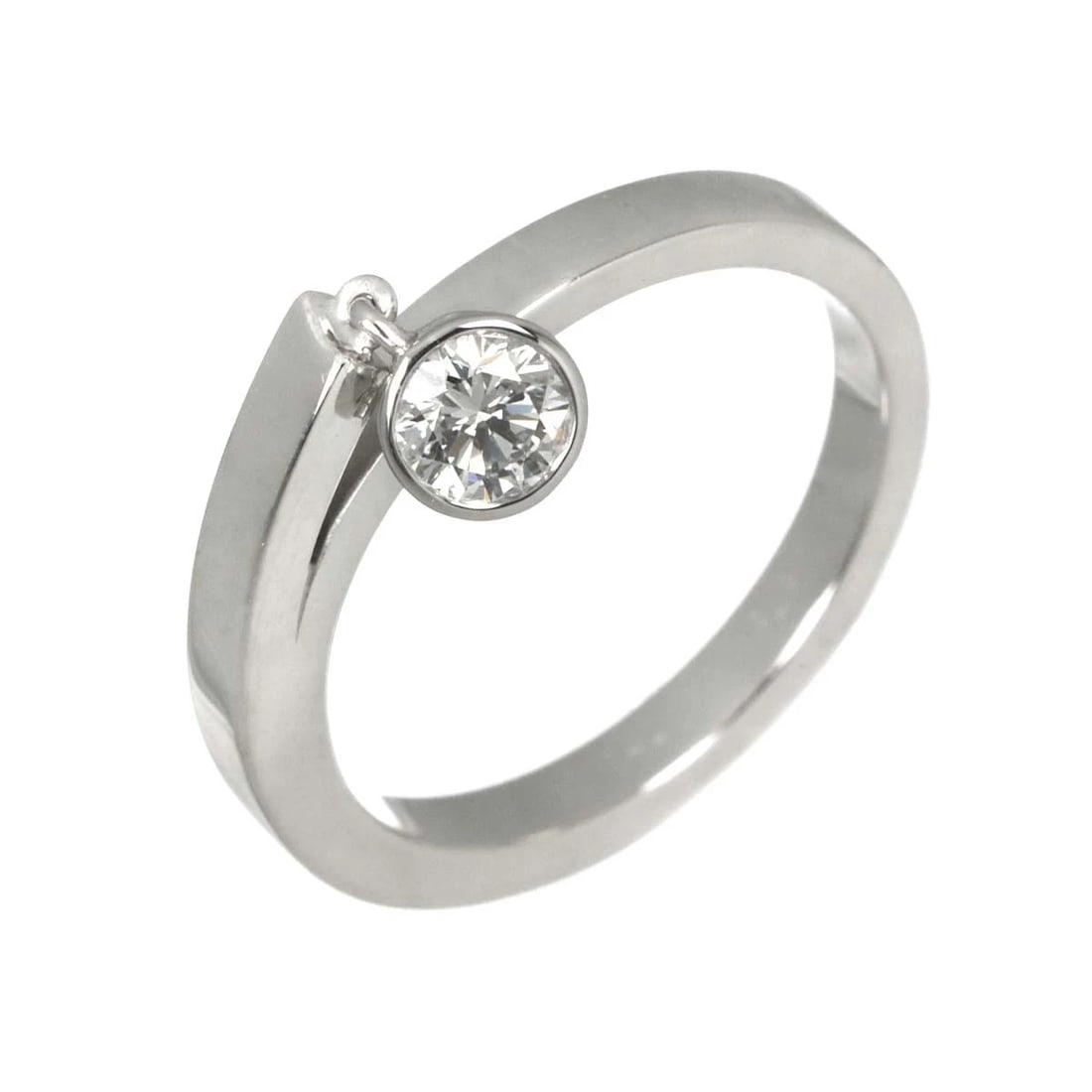 CHAUMET DIAMOND RING WHITE GOLD 750: CHAUMET Diamond Ring White Gold 750 Brand: CHAUMET Type/Style: Ring Material: 750 White Gold, Main Stone Natural Color: White Gold Size: .5.25(US) Accessories: None Accessories Notice: Whe