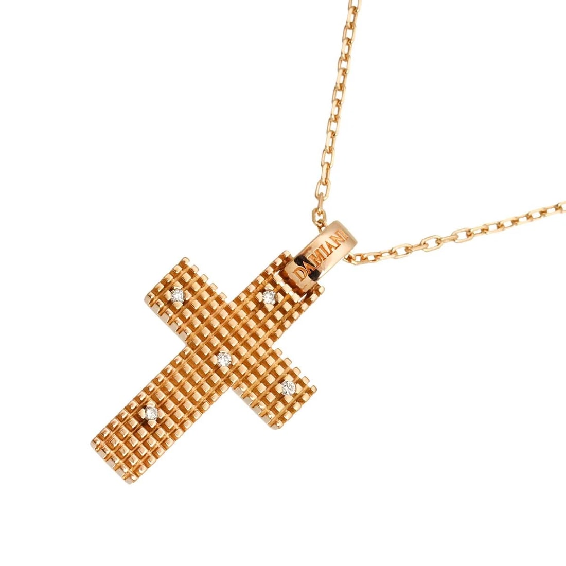 DAMIANI METROPOLITAN DREAM DIAMOND NECKLACE: DAMIANI METROPOLITAN DREAM Diamond Necklace Brand: DAMIANI Type/Style: Necklace Material: 750 Pink Gold, Main Stone Natural Color: Pink Gold Size: internal circumference of the chain: 17.7inch to 15.7