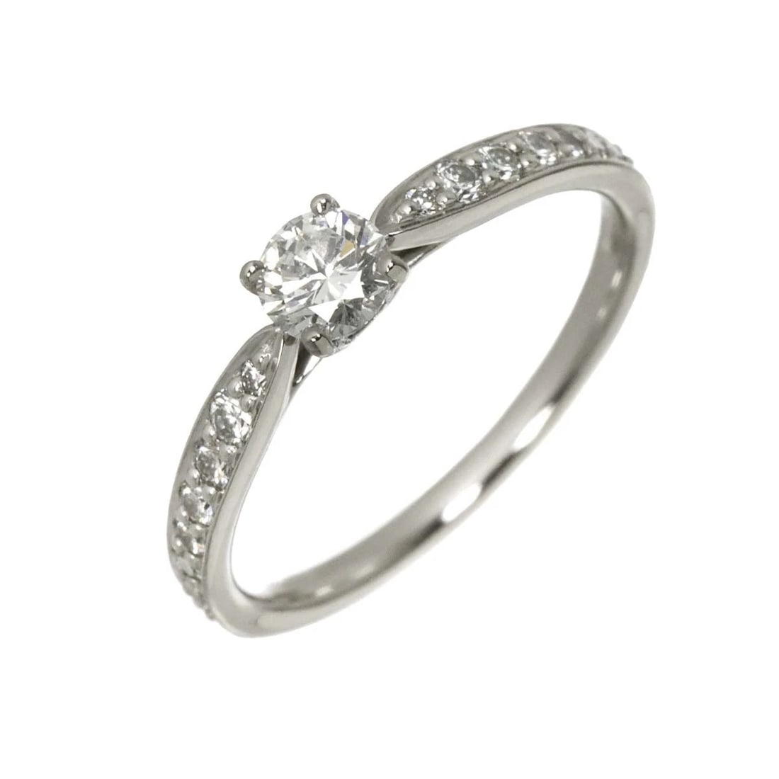 TIFFANY CO. HARMONY DIAMOND RING: TIFFANY Co. Harmony Diamond Ring Brand: TIFFANY Co. Type/Style: Ring Material: Pt950, Main Stone Natural Color: Platinum Size: 4.75-5(US) Accessories: None Accessories Notice: When purchasing
