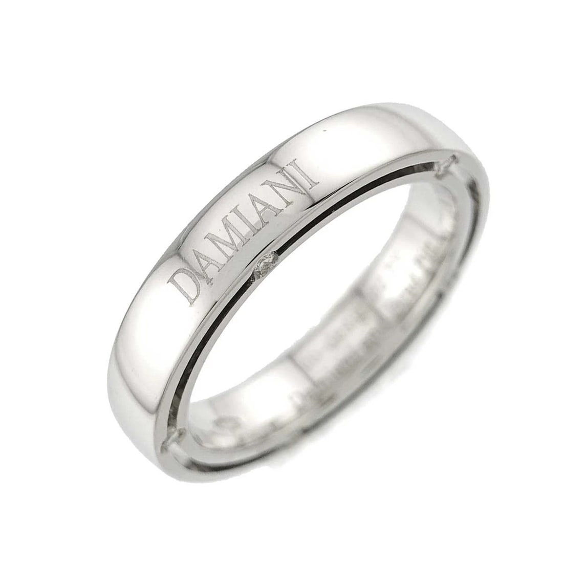 DAMIANI D-SIDE DIAMOND RING WHITE GOLD 750: DAMIANI D-SIDE Diamond Ring White Gold 750 Brand: DAMIANI Type/Style: Ring Material: 750 White Gold, Main Stone Natural Color: White Gold Size: 5.25-5.5(US) Accessories: None Accessories N