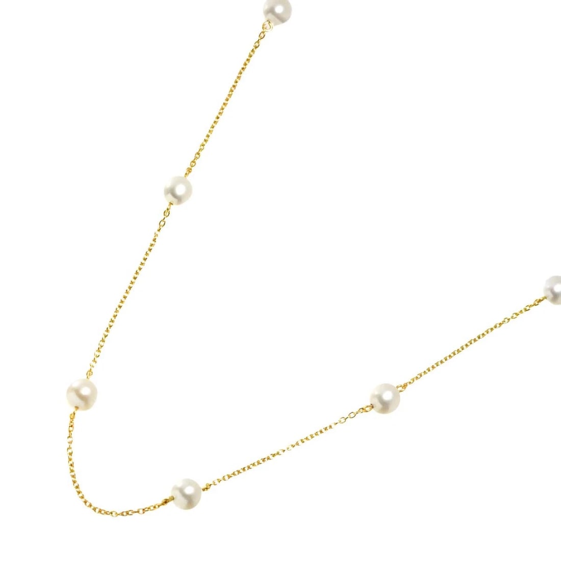 TASAKI AKOYA PEARL NECKLACE YG 750: TASAKI Akoya Pearl Necklace YG 750 Brand: TASAKI Type/Style: Necklace Material: 750 Yellow Gold, Color: Yellow Gold Size: internal circumference of the chain:16.5inch maximum width:6.3mm Accessories: