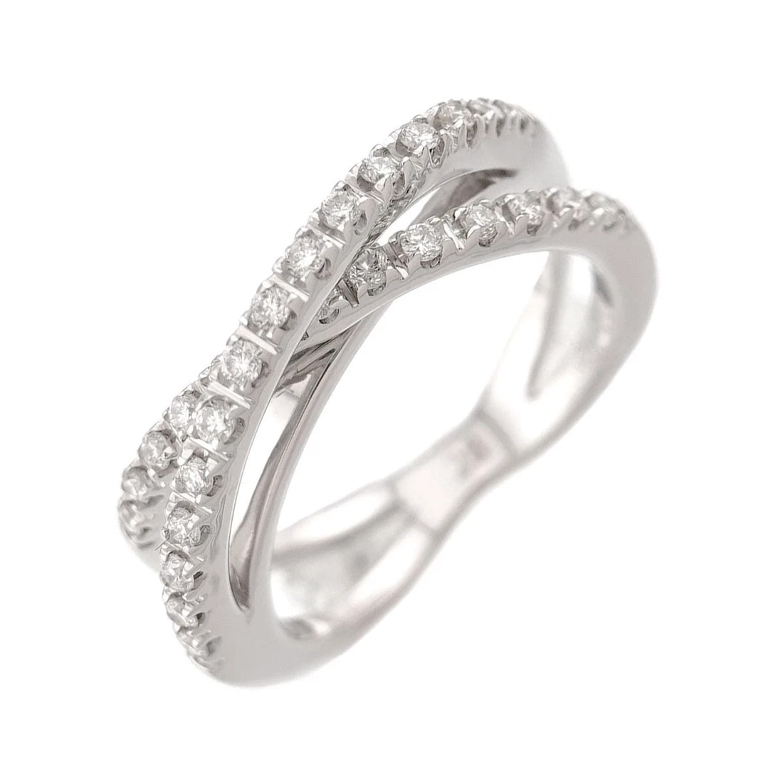 VENDOME AOYAMA DIAMOND RING WG 750: Vendome Aoyama Diamond Ring WG 750 Brand: Vendome Aoyama Type/Style: Ring Material: 750 White Gold, Main Stone Natural Color: White Gold Size: 4.5(US) Accessories: None Accessories Notice: When