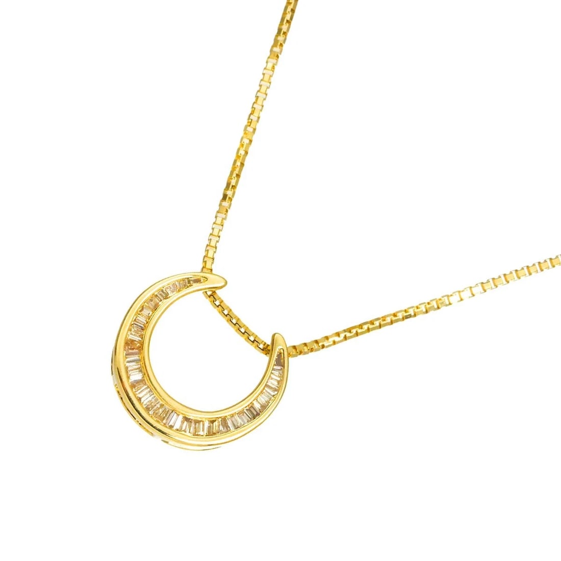 DIAMOND NECKLACE YELLOW GOLD 750: Diamond Necklace Yellow Gold 750 Brand: Unbranded Type/Style: Necklace Material: 750 Yellow Gold, Main Stone Natural Color: Yellow Gold Size: internal circumference of the chain:19.7inch(Adjustable) T