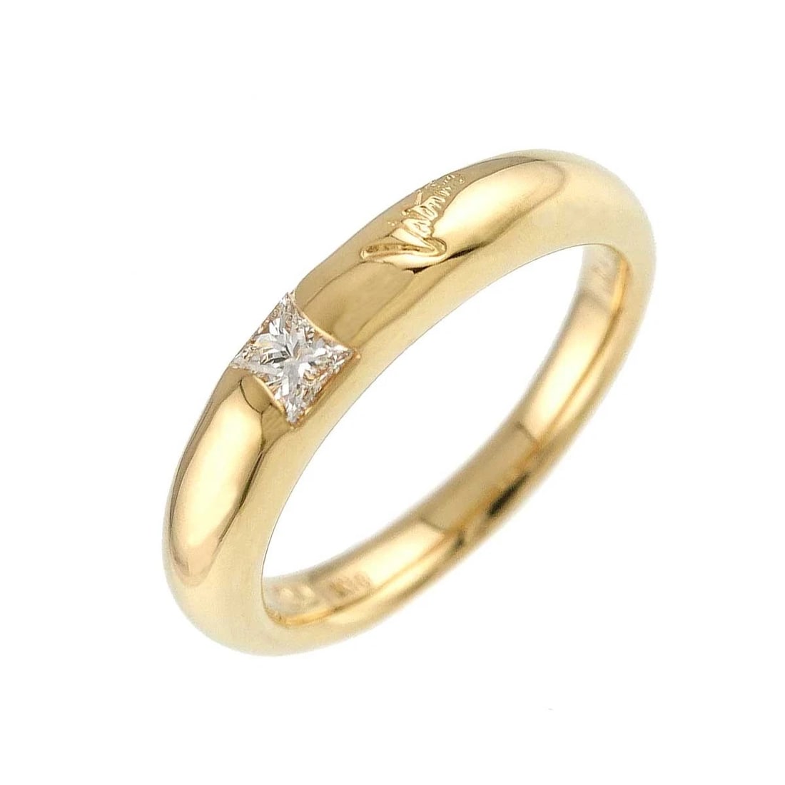 VALENTINO DIAMOND RING YELLOW GOLD 750: VALENTINO Diamond Ring Yellow Gold 750 Brand: VALENTINO Type/Style: Ring Material: 750 Yellow Gold, Main Stone Natural Color: Yellow Gold Size: 5.5-5.75(US) Accessories: None Accessories N