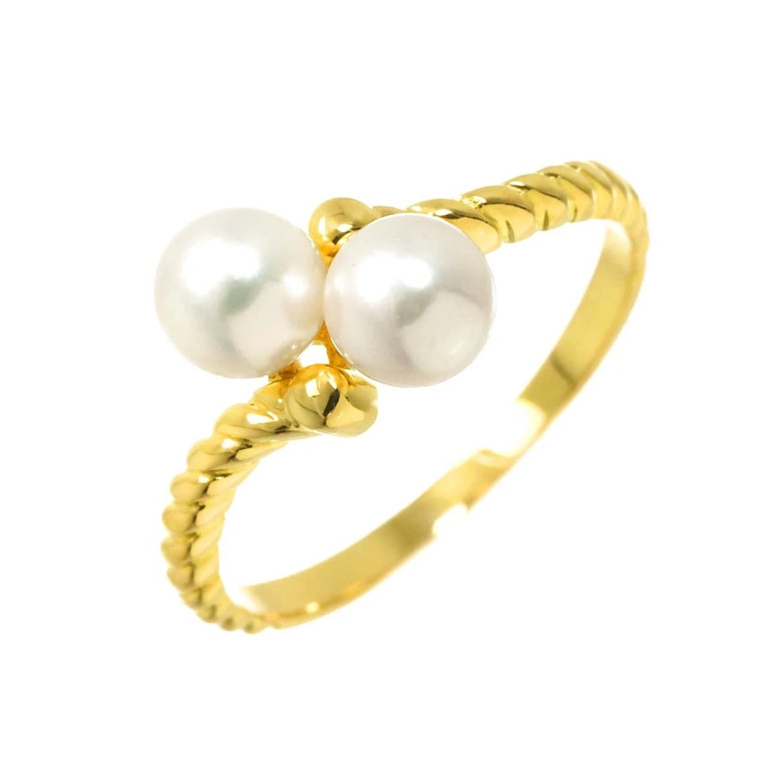 MIKIMOTO AKOYA PEARL RING YG 750: MIKIMOTO Akoya Pearl Ring YG 750 Brand: MIKIMOTO Type/Style: Ring Material: 750 Yellow Gold, Color: Yellow Gold Size: 5.75-6(US) Accessories: None Accessories Notice: When purchasing pre-o
