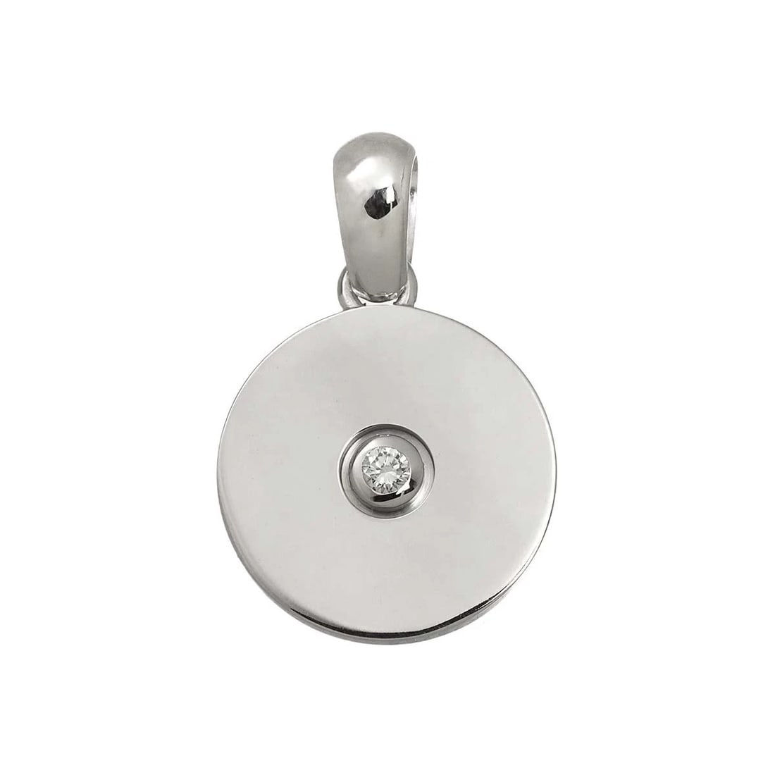 CARTIER LOVE MEDAL DIAMOND PENDANT TOP CHARM: Cartier Love Medal Diamond Pendant Top Charm Brand: Cartier Type/Style: Pendant Material: 750 White Gold, Main Stone Natural Color: White Gold Size: W16.4 x H25mm(full length) Thickness:2mm bail:(insi