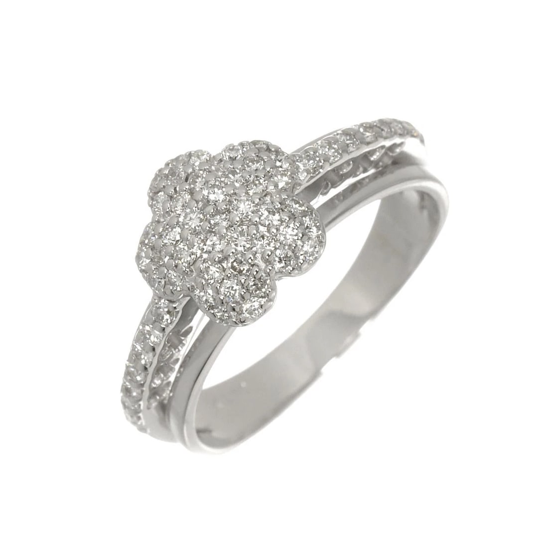 PONTE VECCHIO DIAMOND RING WG 750: Ponte Vecchio Diamond Ring WG 750 Brand: Ponte Vecchio Type/Style: Ring Material: 750 White Gold, Main Stone Natural Color: White Gold Size: 6.5-6.75(US) Accessories: None Accessories Noti