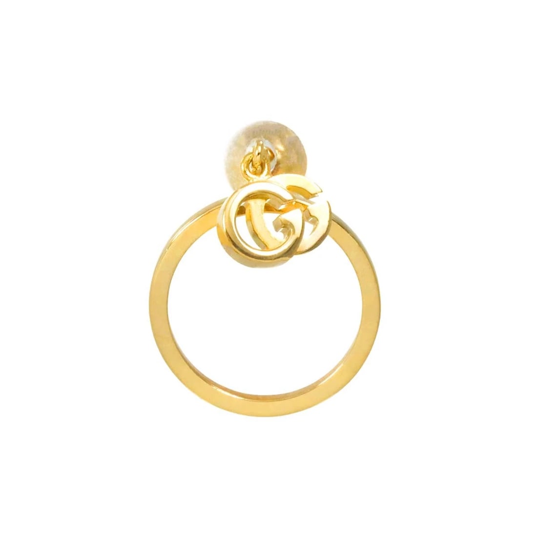 GUCCI GG LOGO EARRING PIERCED YG 750: GUCCI GG Logo Earring Pierced YG 750 Brand: GUCCI Type/Style: Earring Material: 750 Yellow Gold, Color: Yellow Gold Size: W12 x H13 mm Accessories: None Accessories Notice: When purchasing