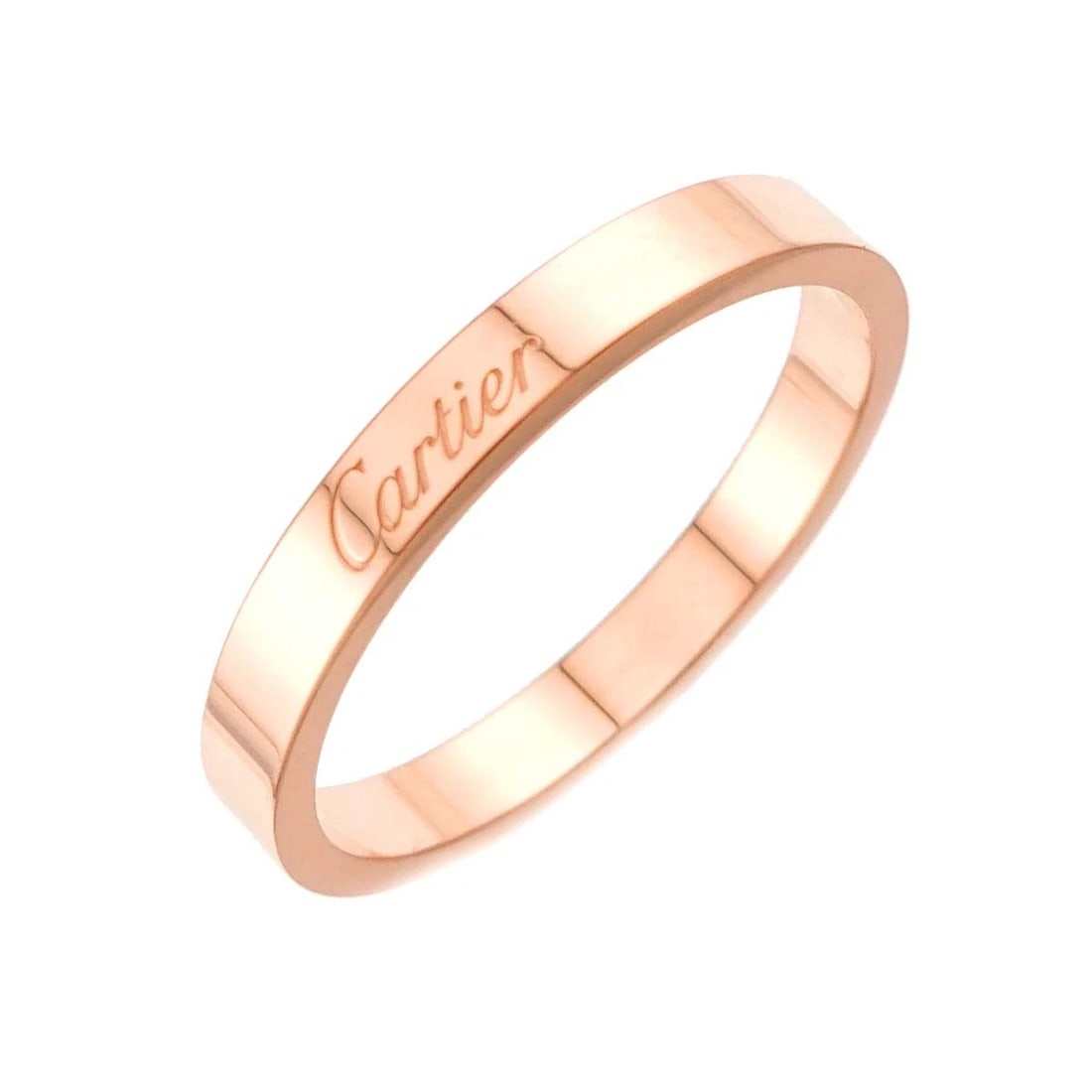 CARIER C DE RING PINK GOLD 750: Carier C de Ring Pink Gold 750 Brand: Cartier Type/Style: Ring Material: 750 Pink Gold, Color: Pink Gold Size: 10.25(US) Accessories: None Accessories Notice: When purchasing pre-owned goo