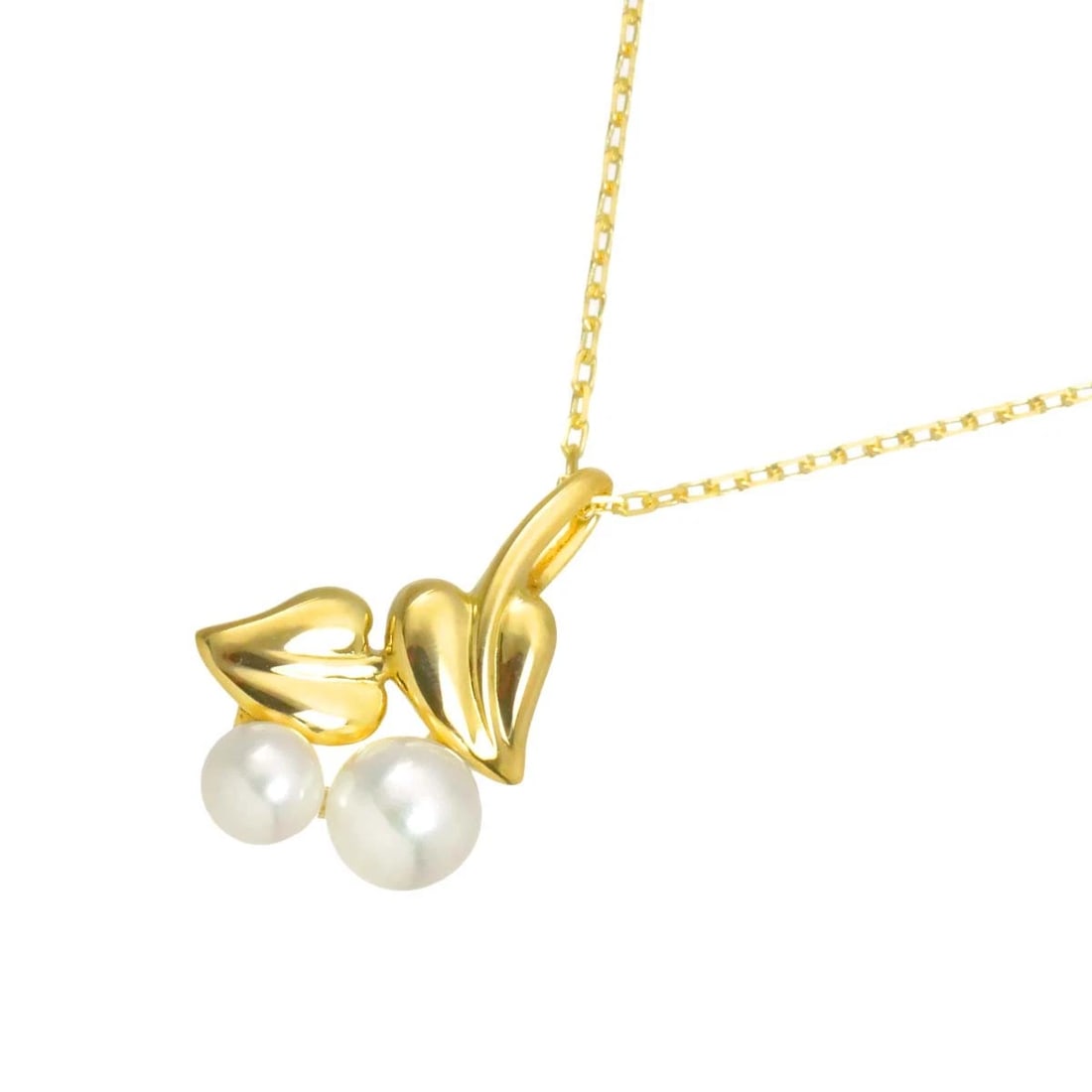 MIKIMOTO AKOYA PEARL NECKLACE YG 750: MIKIMOTO Akoya Pearl Necklace YG 750 Brand: MIKIMOTO Type/Style: Necklace Material: 750 Yellow Gold, Color: Yellow Gold Size: internal circumference of the chain: 15.7inch Top Charm(max):W 13.3 X H20.