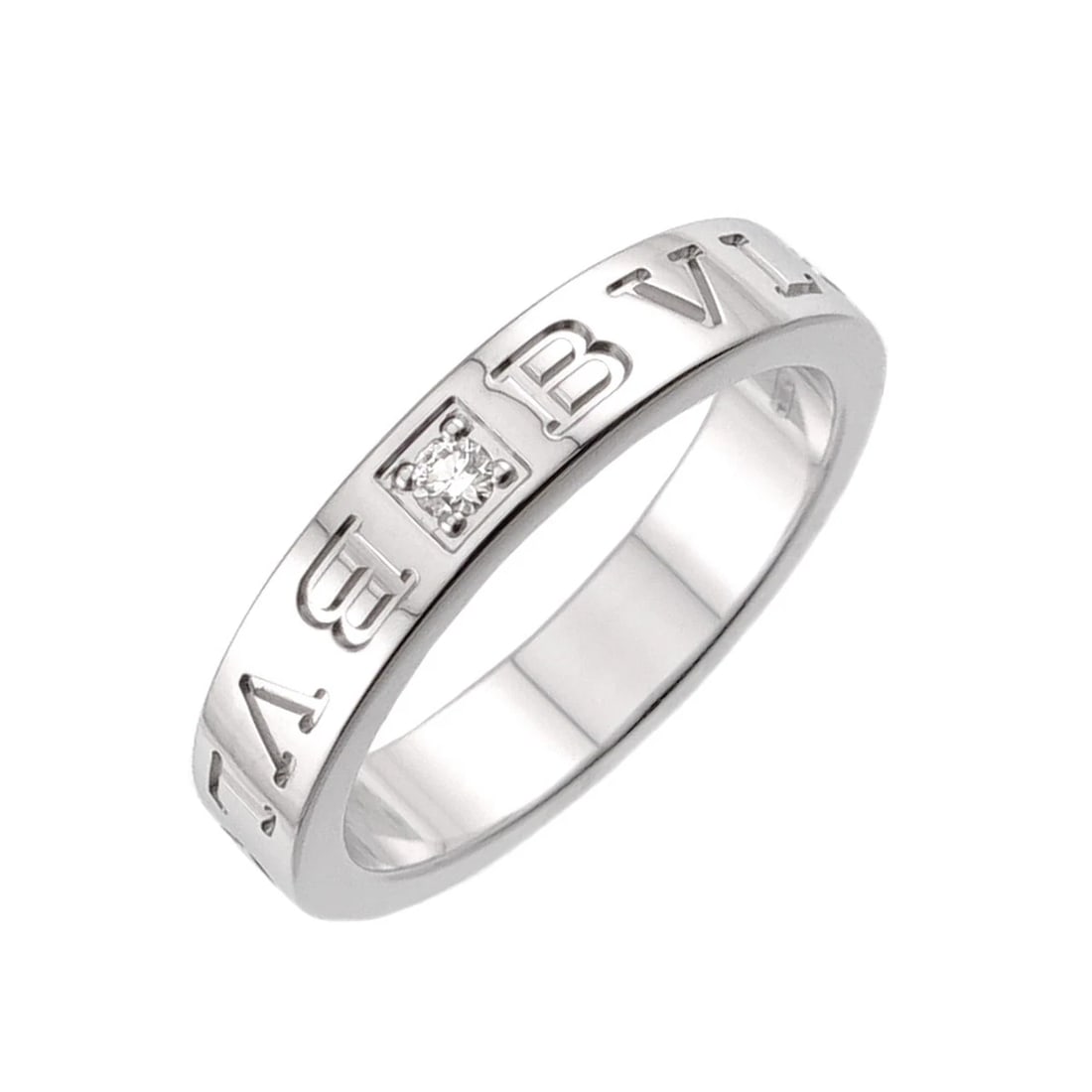 BVLGARI B-ZERO1 DIAMOND RING WG 750: BVLGARI B-ZERO1 Diamond Ring WG 750 Brand: BVLGARI Type/Style: Ring Material: 750 White Gold, Main Stone Natural Color: White Gold Size: 7.25(US) Accessories: None Accessories Notice: When