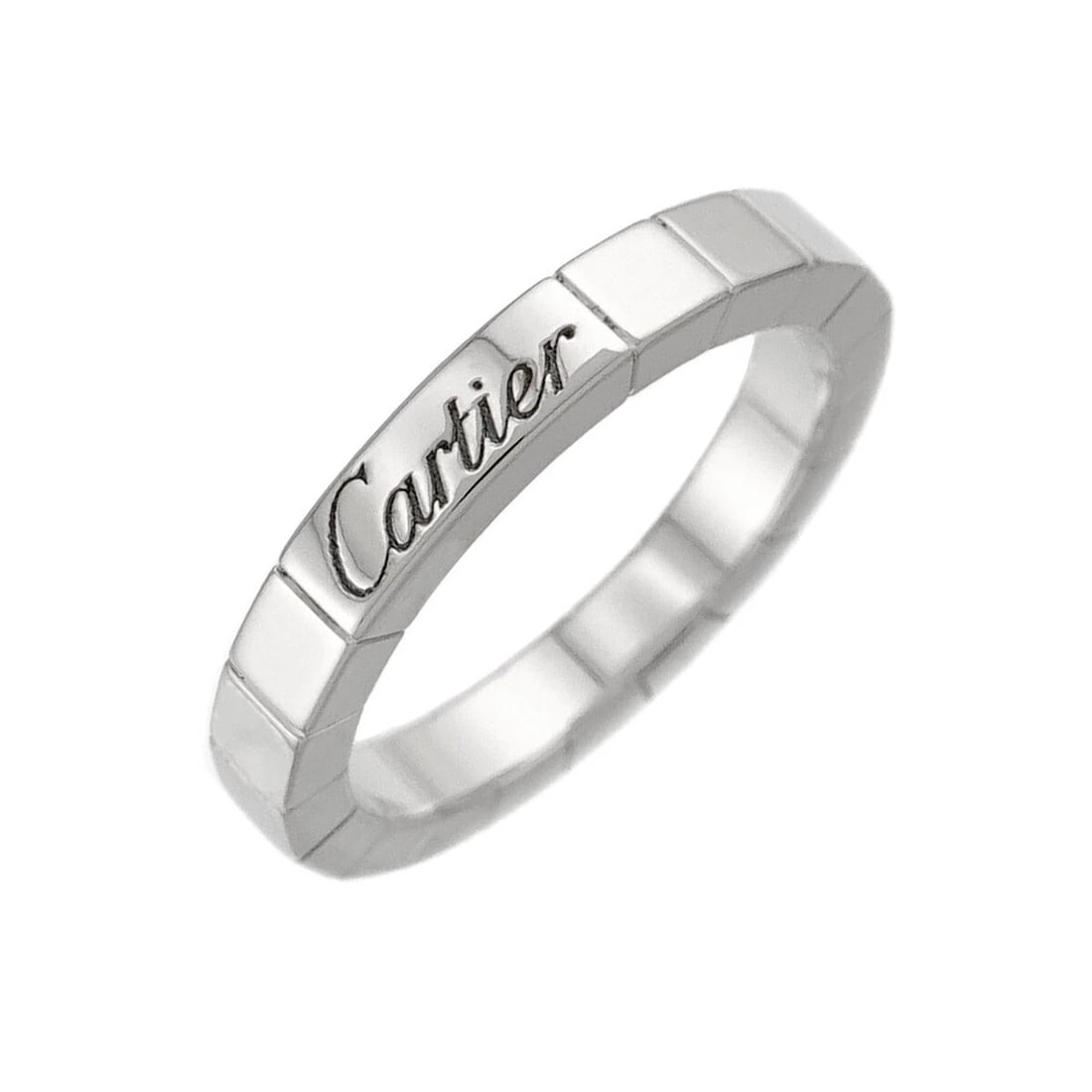 CARTIER LANIERE RING WHITE GOLD 750: Cartier Laniere Ring White Gold 750 Brand: Cartier Type/Style: Ring Material: 750 White Gold, Color: White Gold Size: 5.25(US) Accessories: None Accessories Notice: When purchasing pre-own
