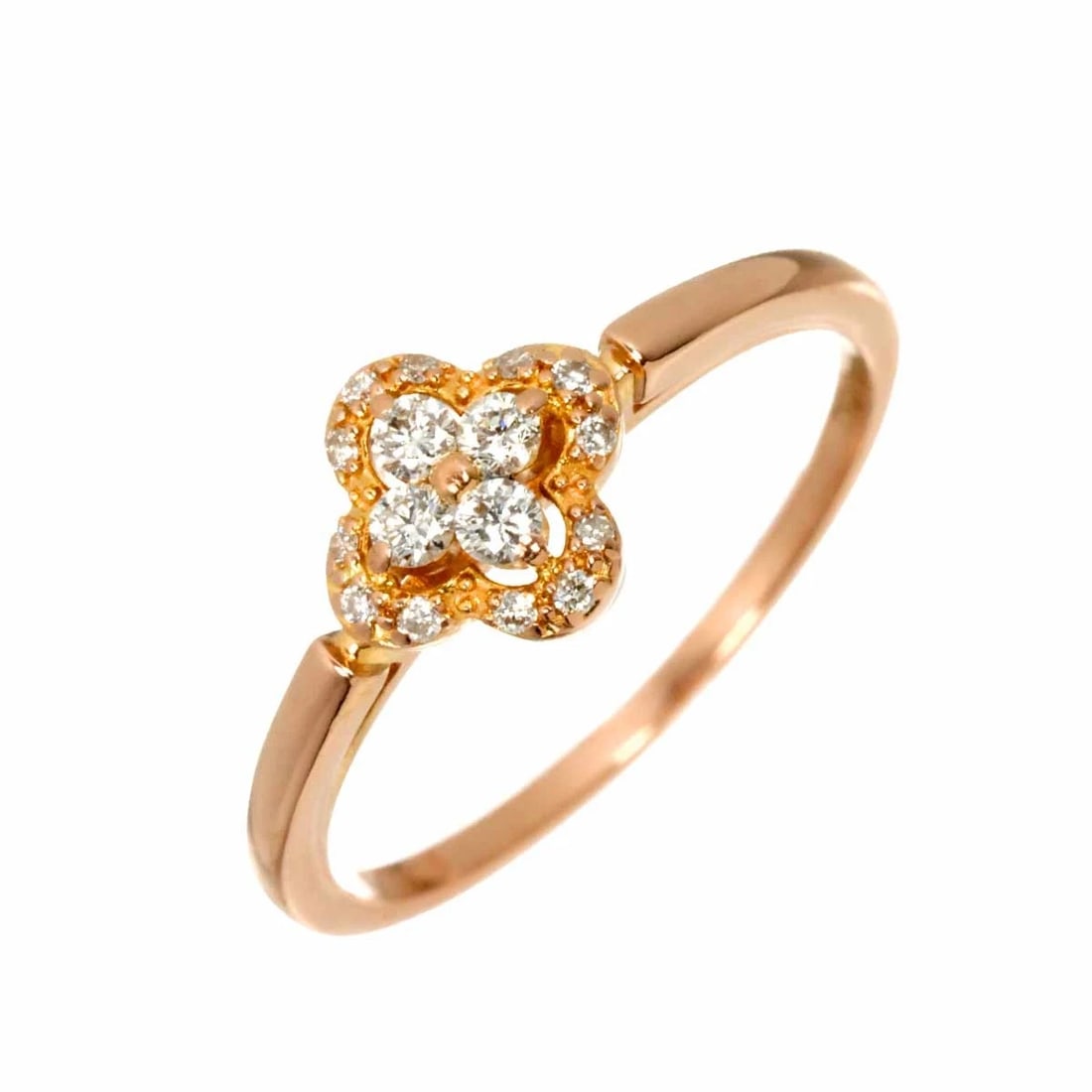 VENDOME AOYAMA DIAMOND RING PG 750: Vendome Aoyama Diamond Ring PG 750 Brand: Vendome Aoyama Type/Style: Ring Material: 750 Pink Gold, Main Stone Natural Color: Pink Gold Size: 5.5-5.75(US) Accessories: None Accessories Noti