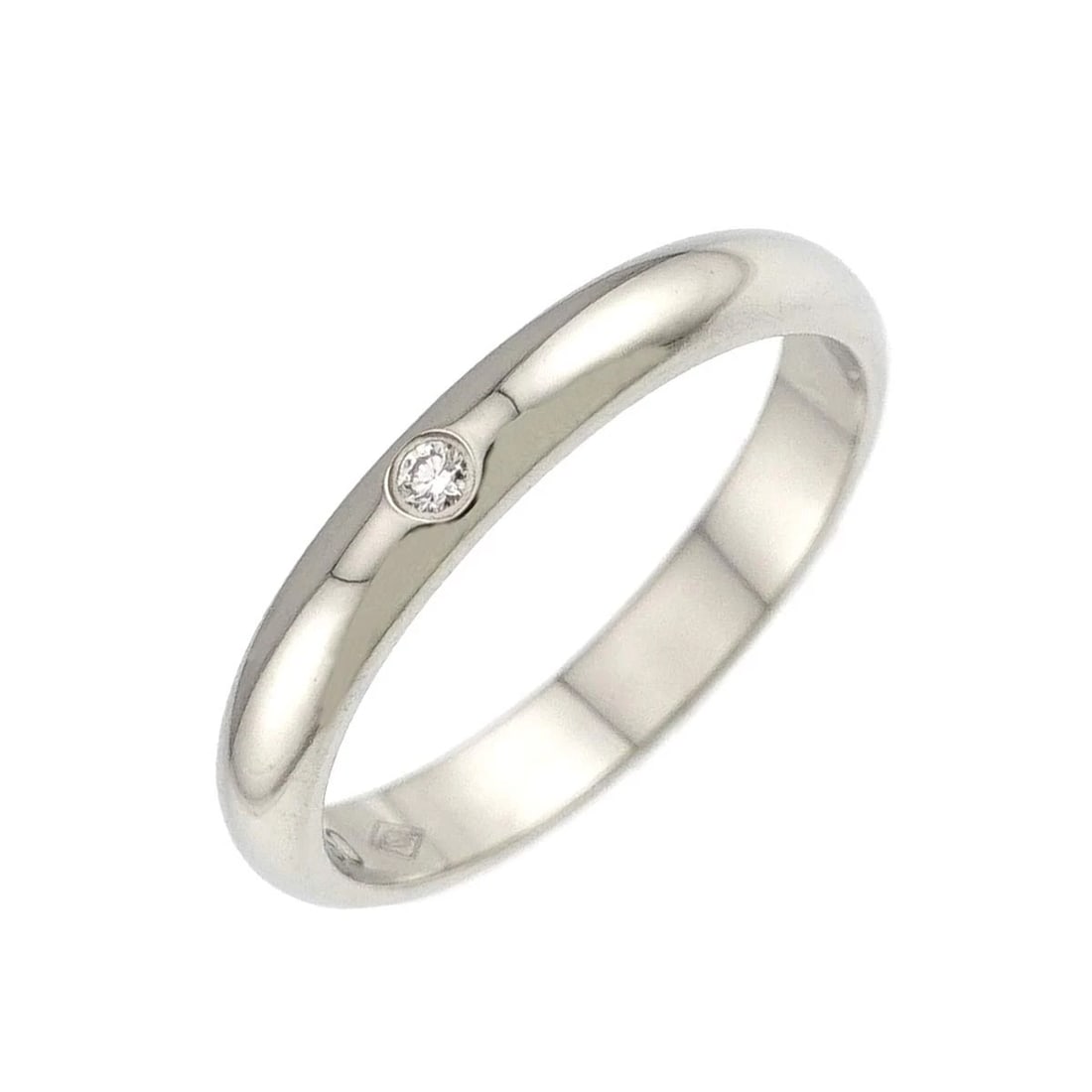 CARTIER 1895 CLASSIC DIAMOND RING PLATINUM: Cartier 1895 Classic Diamond Ring Platinum Brand: Cartier Type/Style: Ring Material: Pt950, Main Stone Natural Color: Platinum Size: 2.75-3(US) Accessories: None Accessories Notice: When p