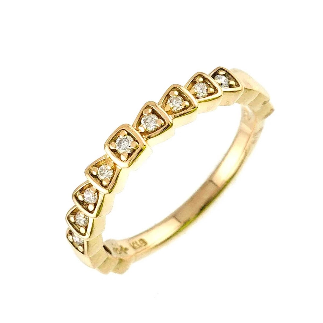 4C DIAMOND RING YELLOW GOLD 750: 4C Diamond Ring Yellow Gold 750 Brand: 4C Type/Style: Ring Material: 750 Yellow Gold, Main Stone Natural Color: Gold Size: 5.25(US) Accessories: None Accessories Notice: When purchasing pr