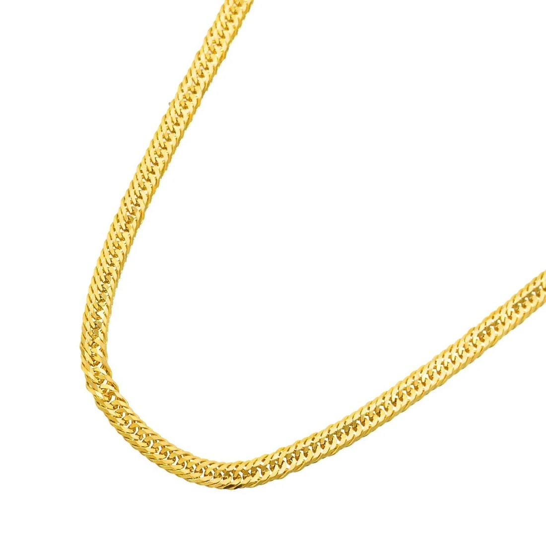 KIHEI CHAIN NECKLACE YG 750: Kihei chain Necklace YG 750 Brand: Unbranded Type/Style: Necklace Material: 750 Yellow Gold, Color: Gold Size: Inner circumference:16.1inch Width:(max.) 3mm Accessories: None Accessories Notice: When