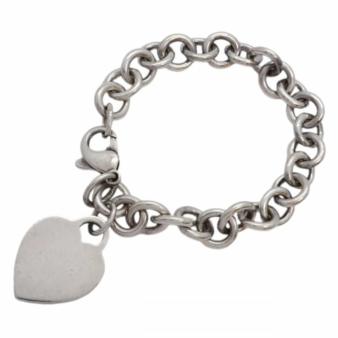 TIFFANY & CO. HEART TAG BRACELET, STERLING SILVER 925, WOMEN'S: Tiffany & Co. Heart Tag Bracelet, Sterling Silver 925, Women's Brand: Tiffany Type/Style: Charm bracelet Material: Silver 925, Color: SILVER Size: Length17cm / 6.69'' Accessories: None Acc