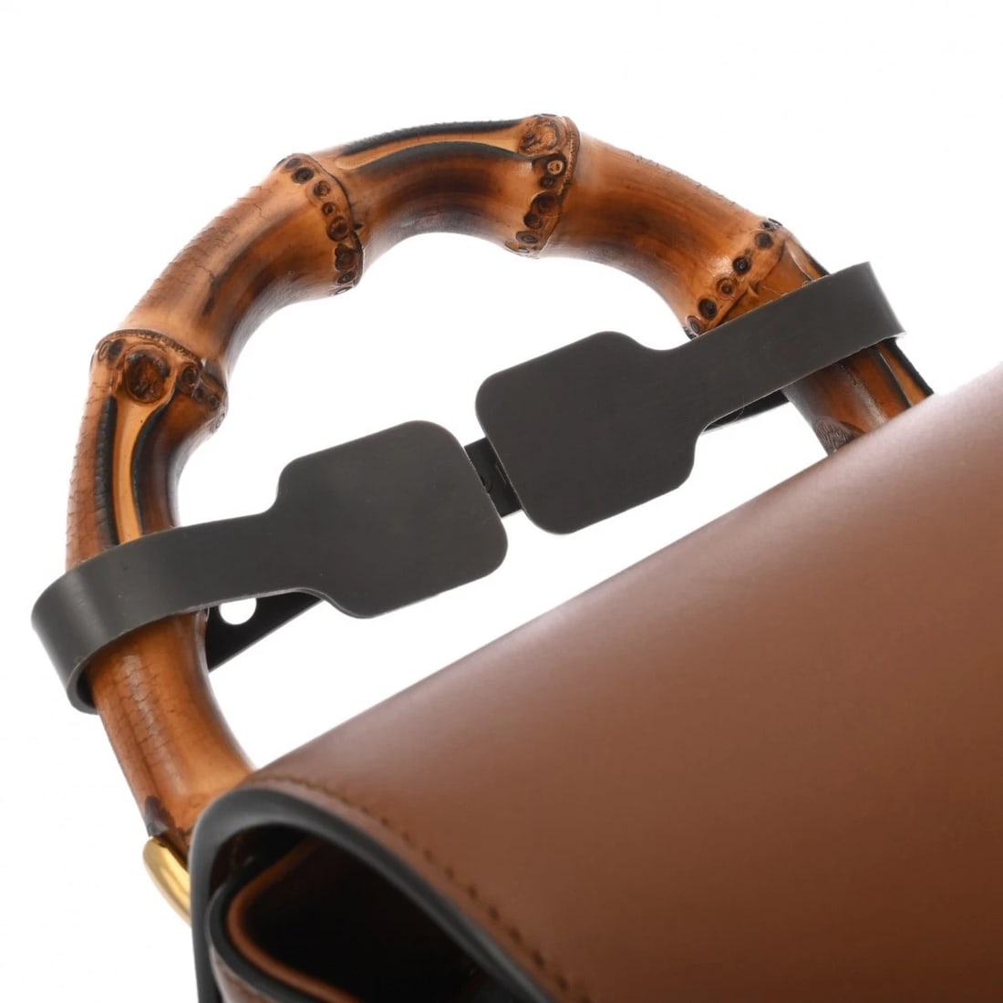 GUCCI BACKPACK BAMBOO/LEATHER BROWN BACKPACK - 3