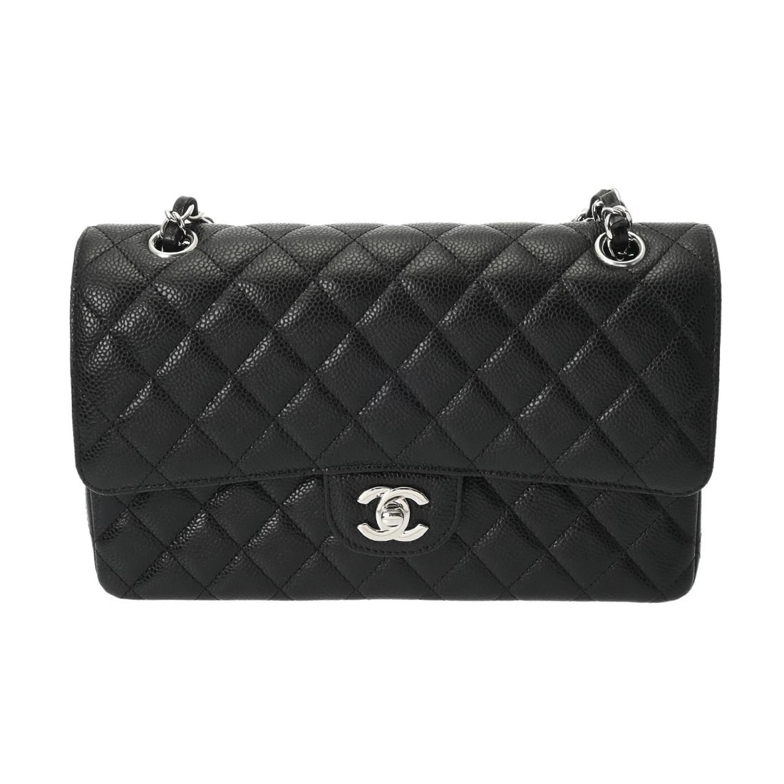 CHANEL CLASSIC HANDBAG 25 MATRASSE BLACK SHOULDER BAG (1 of 6)