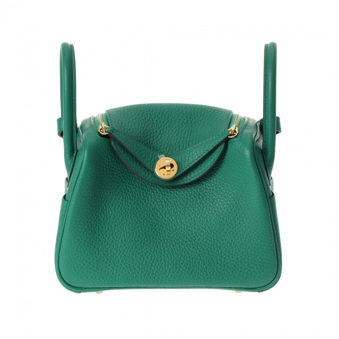 HERMES LINDY MINI TAURILLON CLECE VERT VERDIGO SHOULDER BAG: HERMES Lindy Mini Taurillon Clece Vert Verdigo Shoulder Bag Brand: HERMES Type/Style: Shoulder Bag Material: Taurillon Clece Color: Vert Verdigo ? Gold Metal Size: H:about 5.1inch W:about 7.5inch